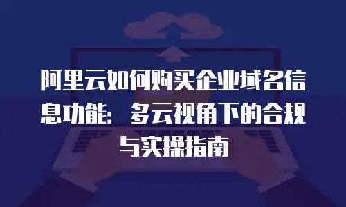 阿里云如何购买企业域名信息功能：多云视角下的合规与实操指南