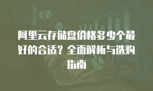 阿里云存储盘价格多少个最好的合适？全面解析与选购指南