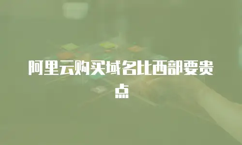 阿里云购买域名比西部要贵点