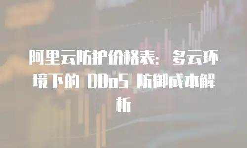 阿里云防护价格表：多云环境下的 DDoS 防御成本解析
