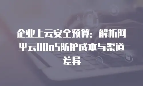 企业上云安全预算：解析阿里云DDoS防护成本与渠道差异