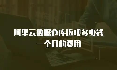 阿里云数据仓库返现多少钱一个月的费用