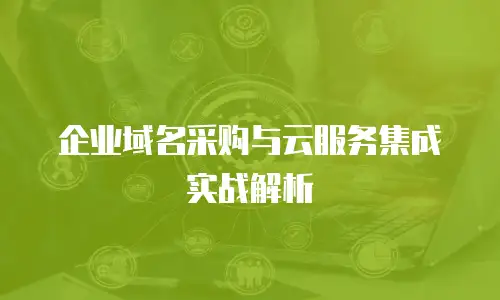 企业域名采购与云服务集成实战解析