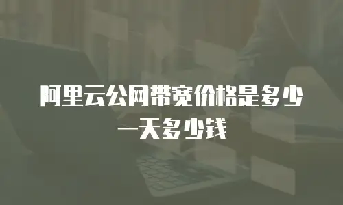 阿里云公网带宽价格是多少一天多少钱