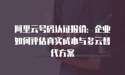阿里云号码认证报价：企业如何评估真实成本与多云替代方案