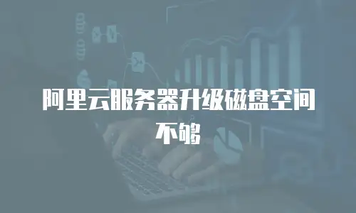 阿里云服务器升级磁盘空间不够