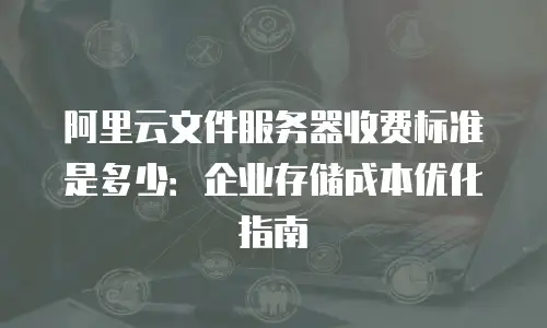 阿里云文件服务器收费标准是多少：企业存储成本优化指南