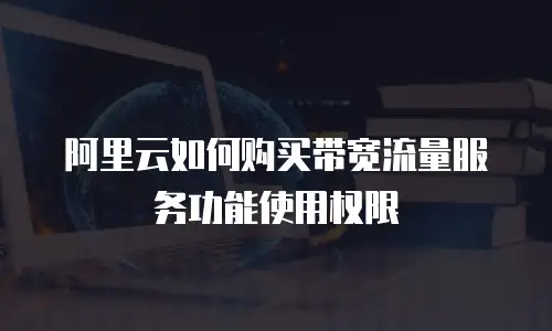 阿里云如何购买带宽流量服务功能使用权限