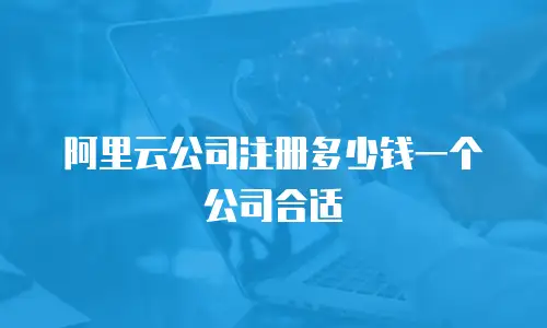 阿里云公司注册多少钱一个公司合适