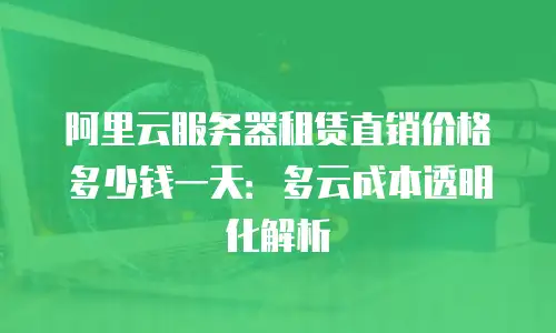 阿里云服务器租赁直销价格多少钱一天：多云成本透明化解析