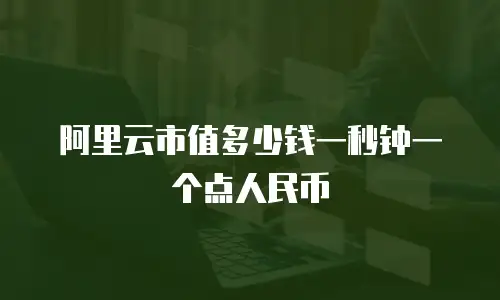 阿里云市值多少钱一秒钟一个点人民币