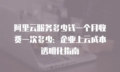 阿里云服务多少钱一个月收费一次多少：企业上云成本透明化指南