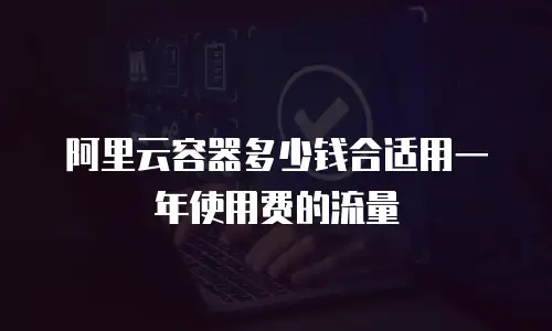 阿里云容器多少钱合适用一年使用费的流量