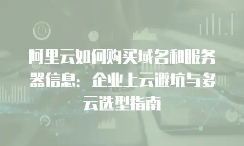 阿里云如何购买域名和服务器信息：企业上云避坑与多云选型指南