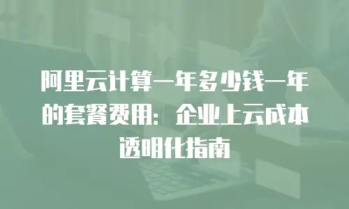 阿里云计算一年多少钱一年的套餐费用：企业上云成本透明化指南