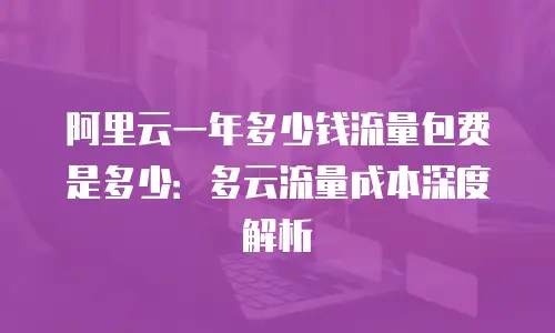 阿里云一年多少钱流量包费是多少：多云流量成本深度解析