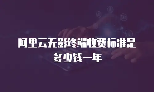 阿里云无影终端收费标准是多少钱一年
