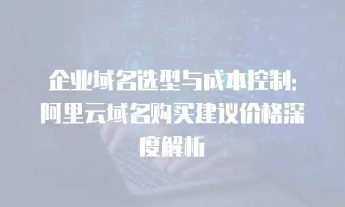 企业域名选型与成本控制：阿里云域名购买建议价格深度解析
