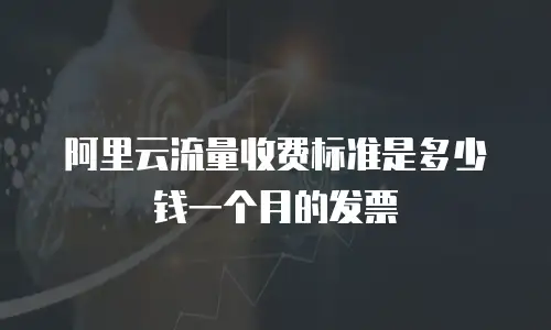 阿里云流量收费标准是多少钱一个月的发票