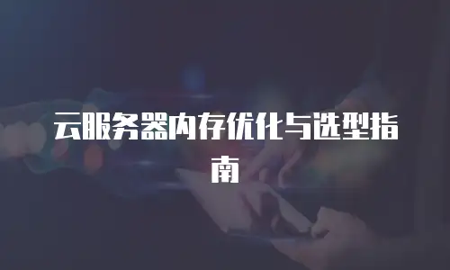 云服务器内存优化与选型指南