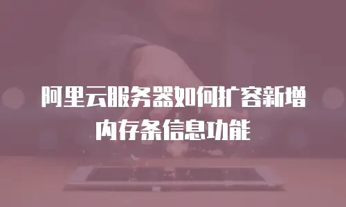 阿里云服务器如何扩容新增内存条信息功能