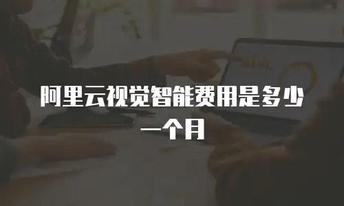 阿里云视觉智能费用是多少一个月