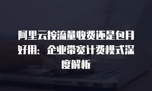 阿里云按流量收费还是包月好用：企业带宽计费模式深度解析