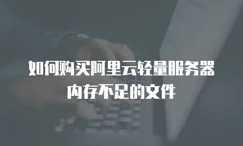 如何购买阿里云轻量服务器内存不足的文件