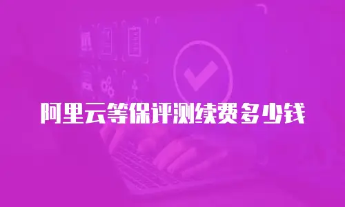 阿里云等保评测续费多少钱