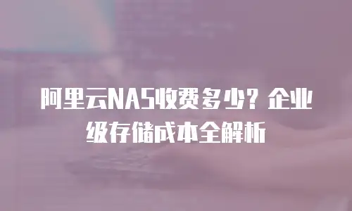 阿里云NAS收费多少？企业级存储成本全解析