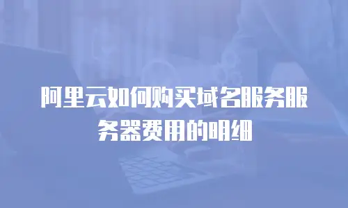阿里云如何购买域名服务服务器费用的明细