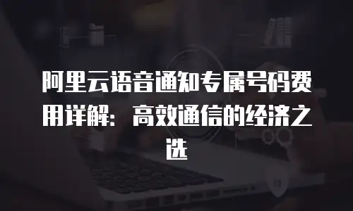 阿里云语音通知专属号码费用详解：高效通信的经济之选