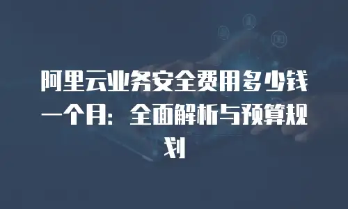阿里云业务安全费用多少钱一个月：全面解析与预算规划