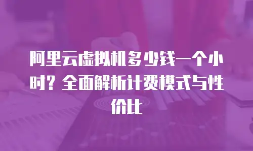 阿里云虚拟机多少钱一个小时？全面解析计费模式与性价比