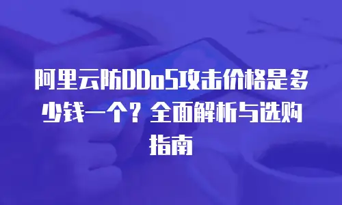 阿里云防DDoS攻击价格是多少钱一个？全面解析与选购指南