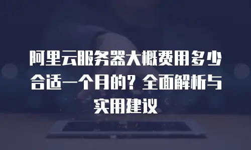 阿里云服务器大概费用多少合适一个月的？全面解析与实用建议