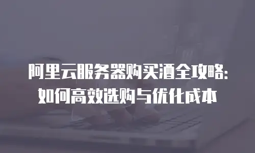 阿里云服务器购买酒全攻略：如何高效选购与优化成本