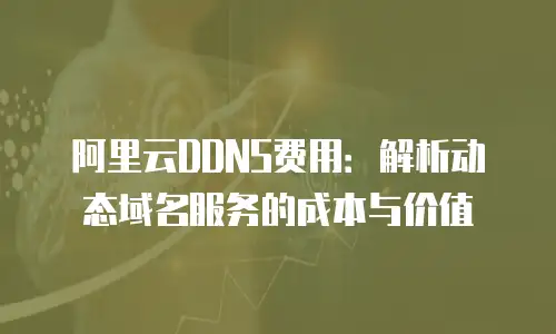 阿里云DDNS费用：解析动态域名服务的成本与价值