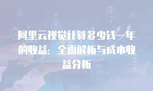阿里云视觉计算多少钱一年的收益：全面解析与成本收益分析