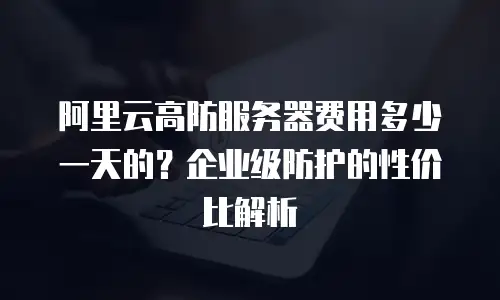 阿里云高防服务器费用多少一天的？企业级防护的性价比解析