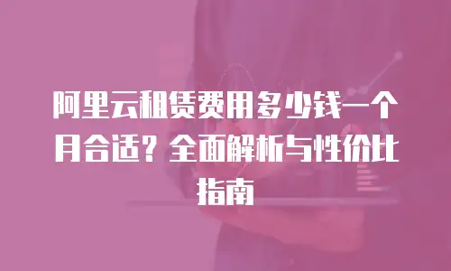 阿里云租赁费用多少钱一个月合适？全面解析与性价比指南