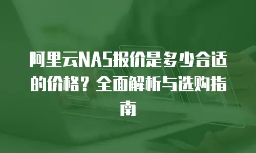 阿里云NAS报价是多少合适的价格？全面解析与选购指南
