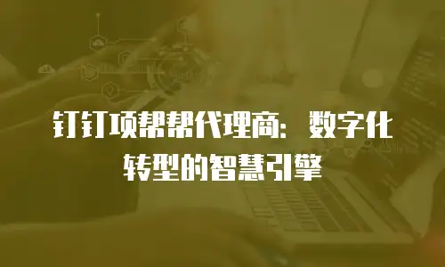 钉钉项帮帮代理商：数字化转型的智慧引擎