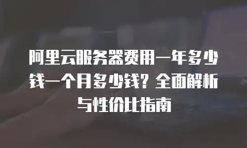阿里云服务器费用一年多少钱一个月多少钱？全面解析与性价比指南