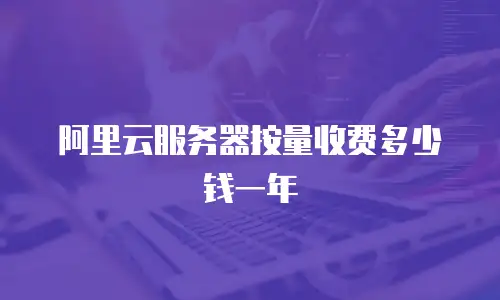 阿里云服务器按量收费多少钱一年