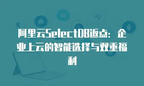 阿里云SelectDB返点：企业上云的智能选择与双重福利