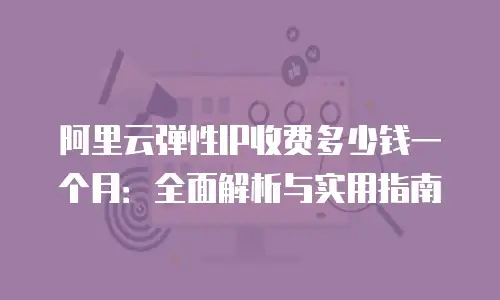 阿里云弹性IP收费多少钱一个月：全面解析与实用指南