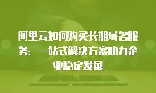 阿里云如何购买长期域名服务：一站式解决方案助力企业稳定发展
