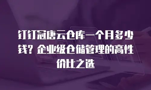 钉钉冠唐云仓库一个月多少钱？企业级仓储管理的高性价比之选