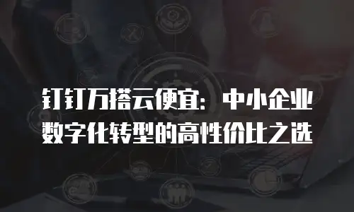 钉钉万搭云便宜：中小企业数字化转型的高性价比之选